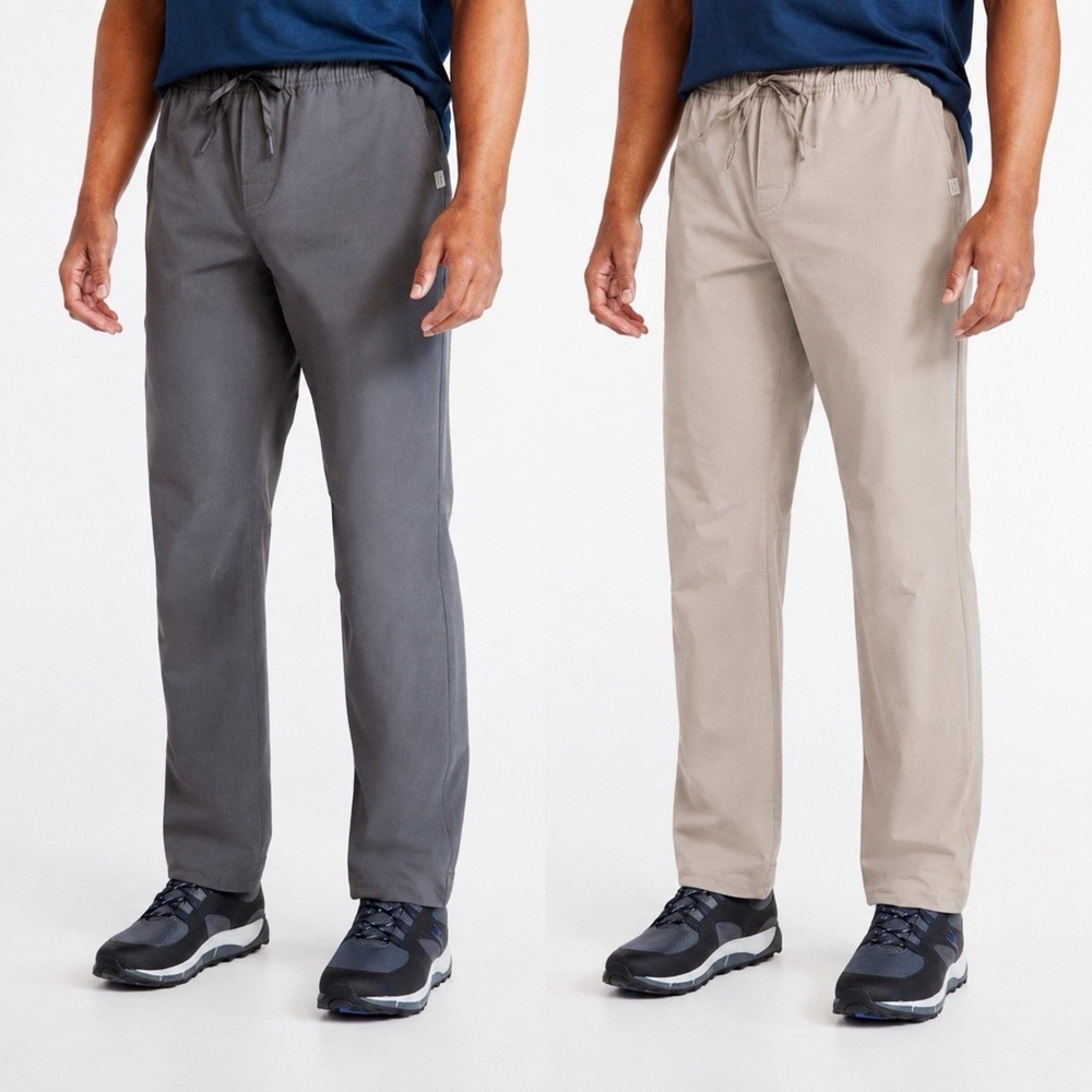 L.L. Bean | Men's Multisport Pants Size XXL Hiking Camp Lot x 2 Grey + Beige